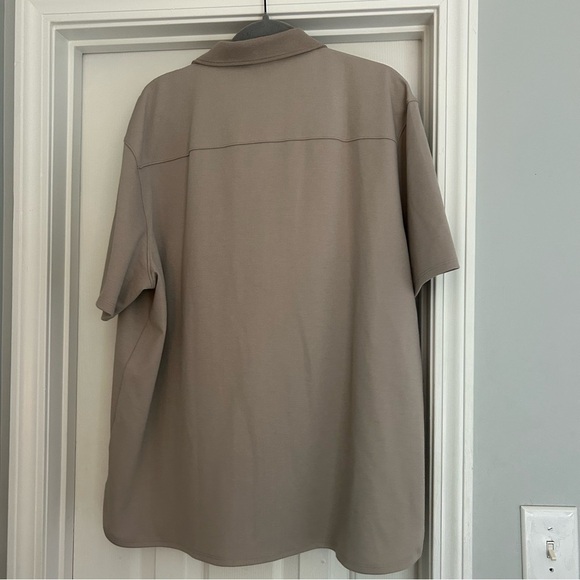 PAIGE Taupe Short Sleeve Shirt - Picture 4 of 4